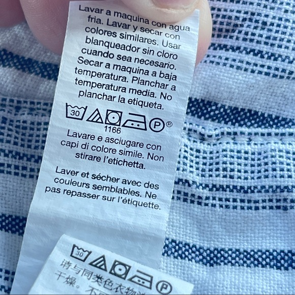 Gap Khakis Girlfriend 6" Cotton Striped Shorts Women's Plus Size 18 - Picture 7 of 7